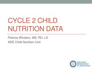 Cycle 2 Child Nutrition Data