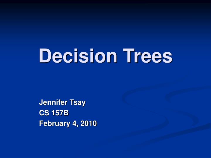 decision trees