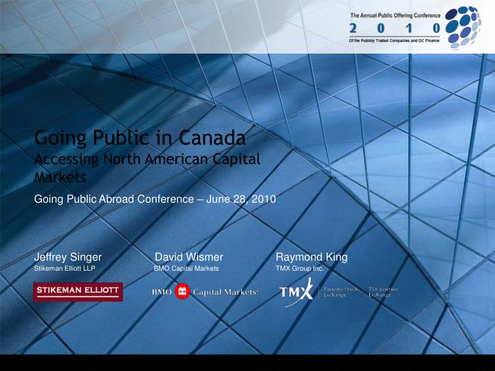going public in canada accessing north american capital markets