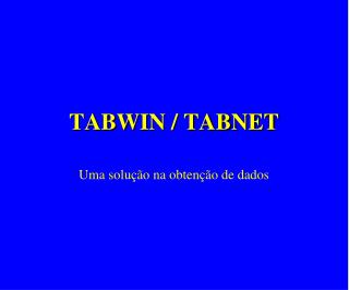 tabwin tabnet