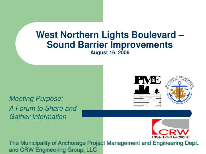 west northern lights boulevard sound barrier improvements august 16 2006