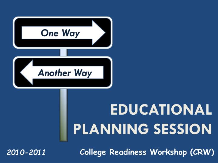 educational planning session