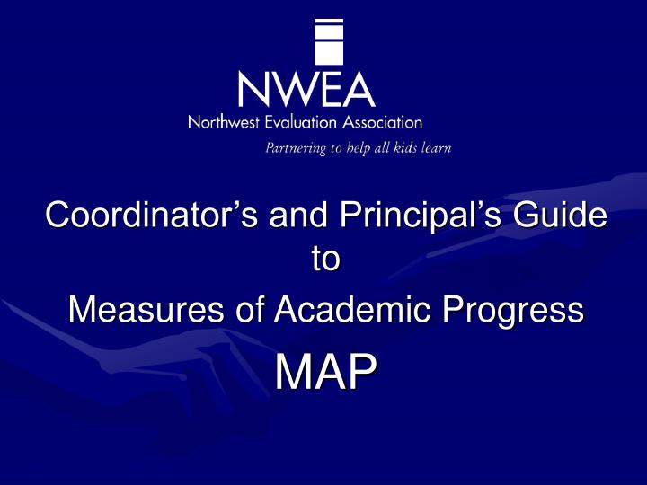 coordinator s and principal s guide to measures of academic progress map