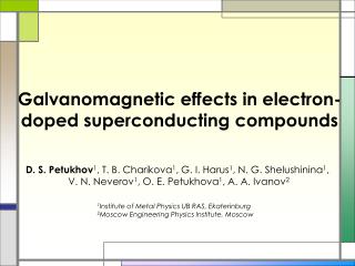 Galvanomagnetic effects in electron-doped superconducting compounds