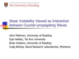 Shear Instability Viewed as Interaction between Counter-propagating Waves