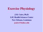 Exercise Physiology - slide 1