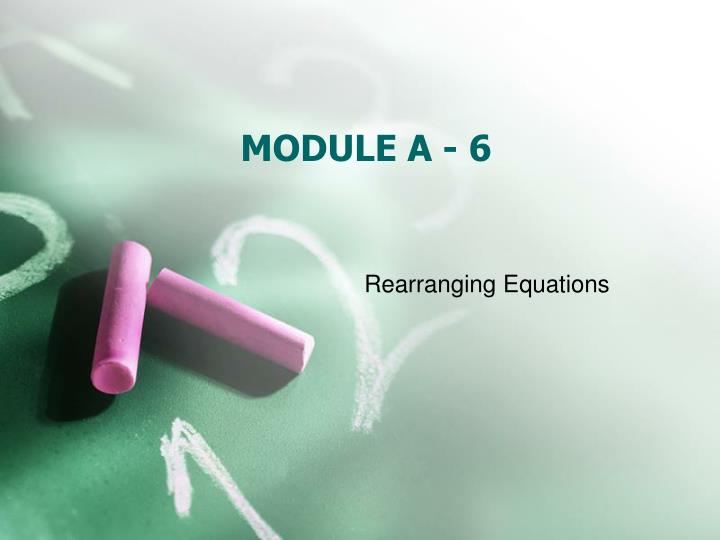 module a 6