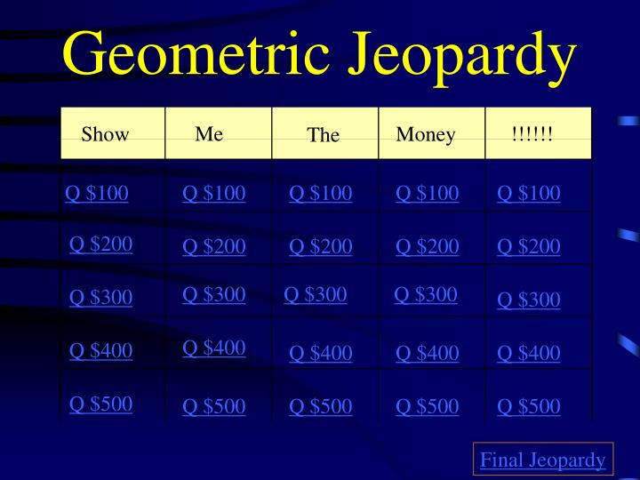 geometric jeopardy