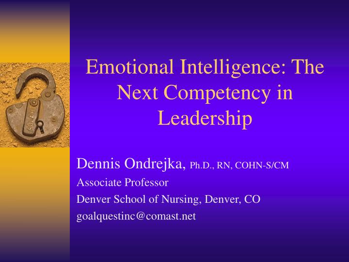 emotional intelligence the next competency in leadership