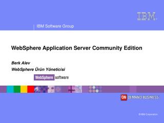 websphere application server community edition