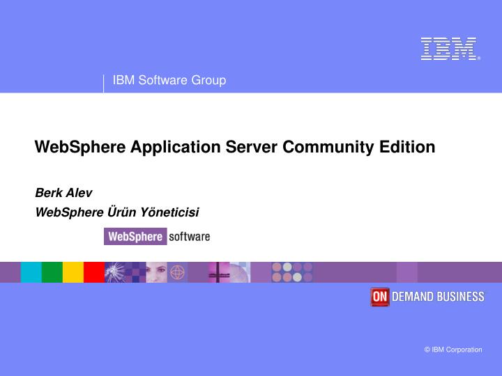 websphere application server community edition