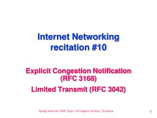 Internet Networking recitation #10