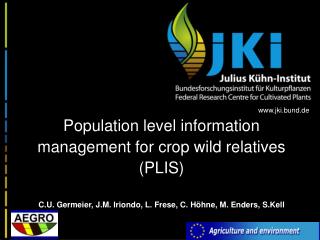 Population level information management for crop wild relatives (PLIS)