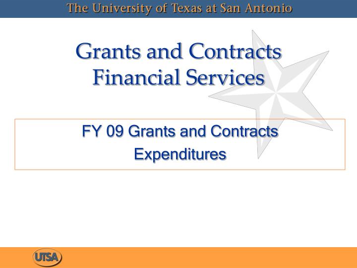 grants and contracts financial services