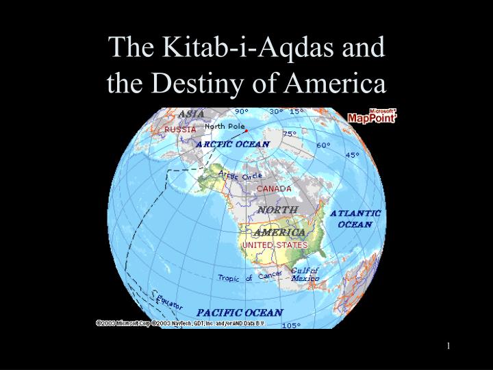 the kitab i aqdas and the destiny of america