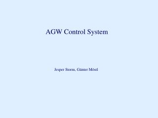 AGW Control System