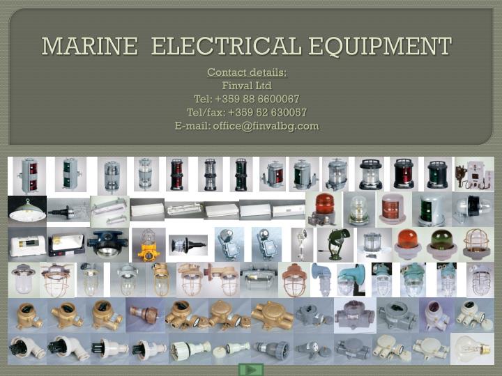 marine electrical equipment