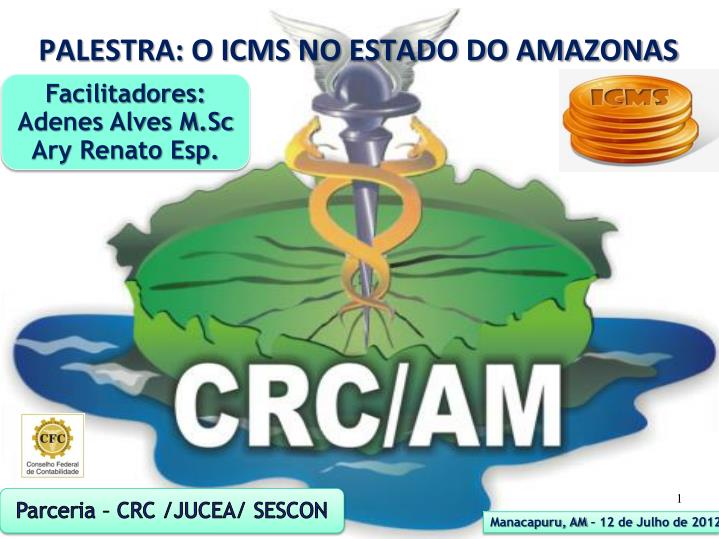palestra o icms no estado do amazonas