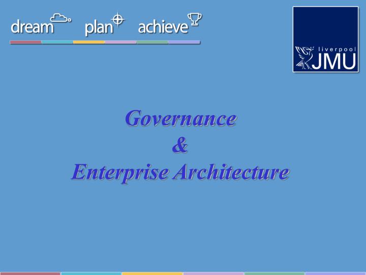 governance enterprise architecture