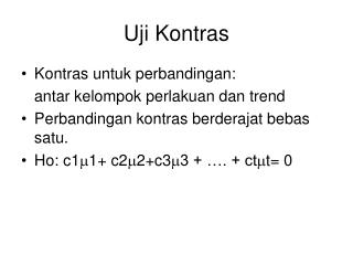 uji kontras