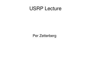 USRP Lecture
