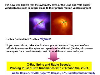 X-Ray Spins and Radio Speeds: Probing Pulsar Birth Kinematics with CXO and the VLBA