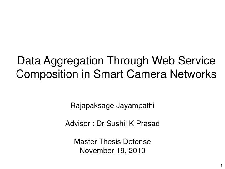 data aggregation through web service composition in smart camera networks