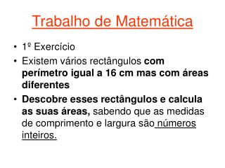 trabalho de matem tica