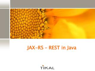 JAX-RS – REST in Java