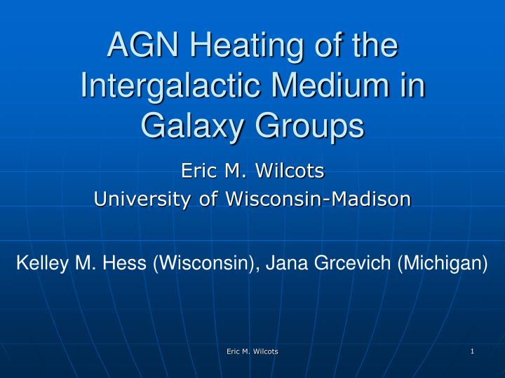 agn heating of the intergalactic medium in galaxy groups