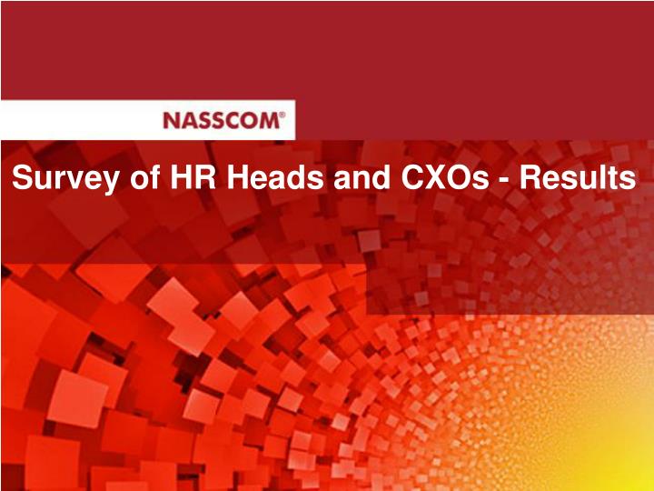 survey of hr heads and cxos results