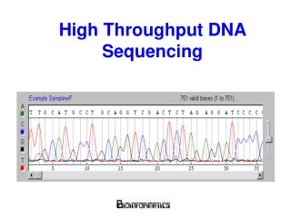 High Throughput DNA Sequencing