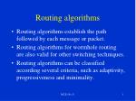 PPT - Routing Algorithms PowerPoint Presentation, free download - ID ...
