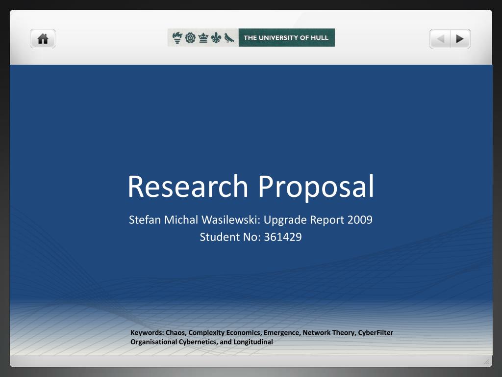 PPT - Research Proposal PowerPoint Presentation, free download - ID:3411017