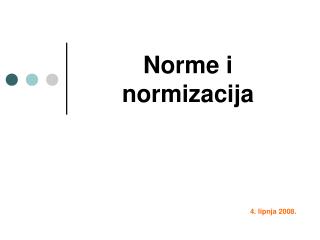 norme i normizacija