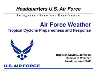 Air Force Weather Tropical Cyclone Preparedness and Response