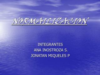 normailizacion
