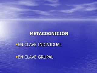 metacognici n