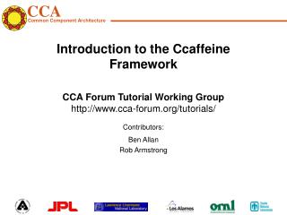 introduction to the ccaffeine framework