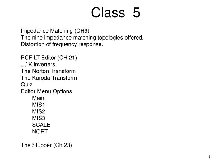 class 5