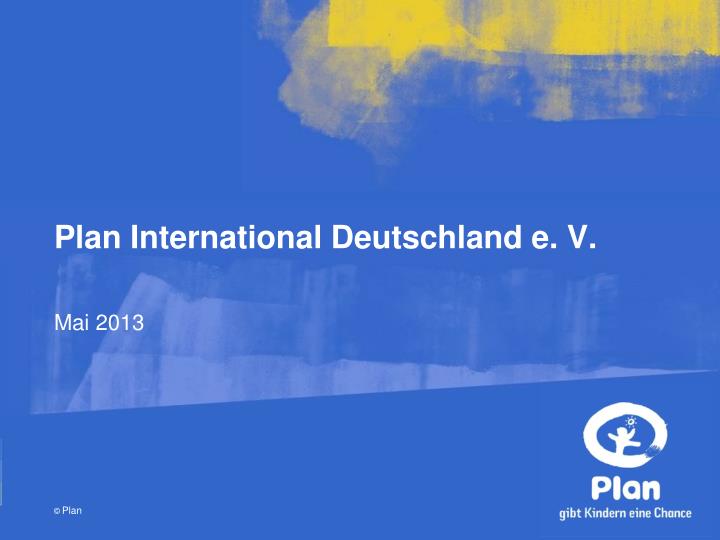 plan international deutschland e v