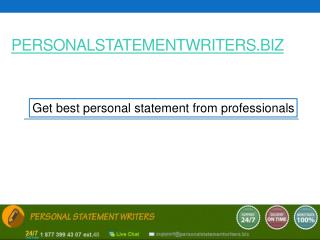 Personal Statement Writers