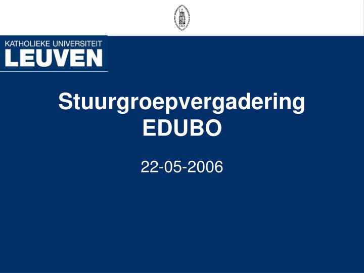 stuurgroepvergadering edubo