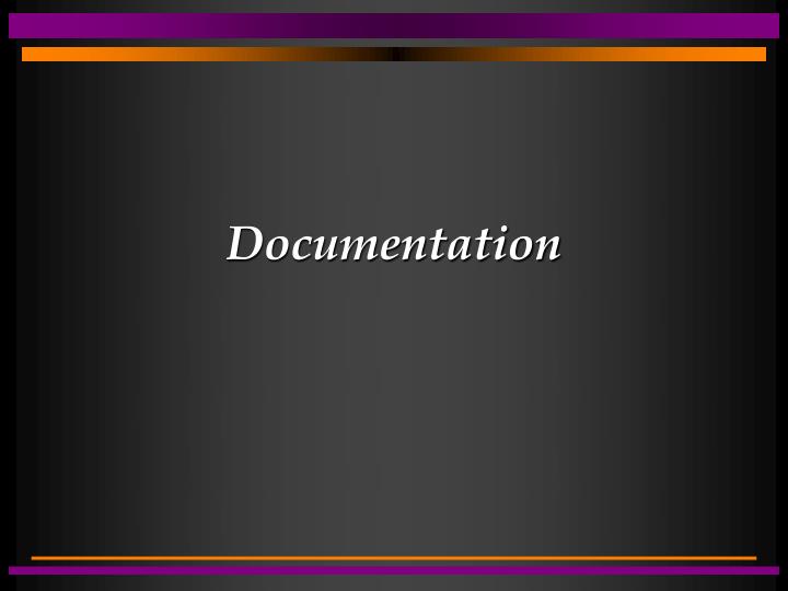 documentation