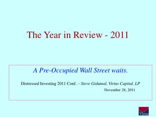 The Year in Review - 2011