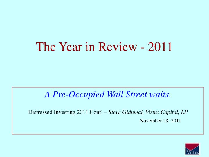 the year in review 2011