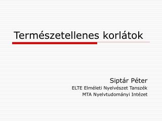 term szetellenes korl tok