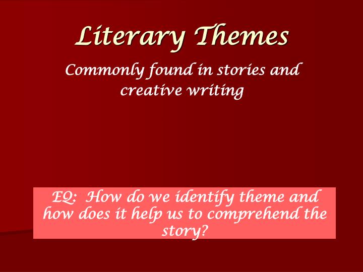 literary themes