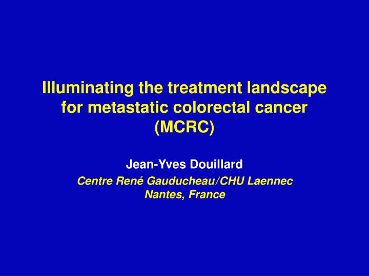 illuminating the treatment landscape for metastatic colorectal cancer mcrc