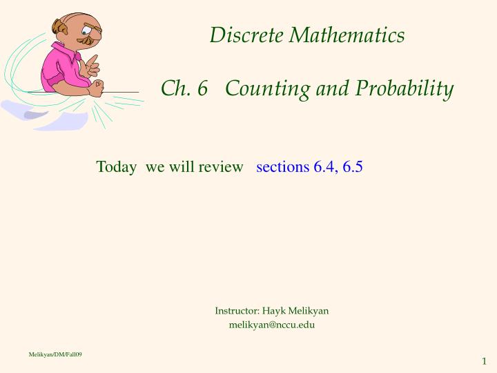 discrete mathematics ch 6 counting and probability
